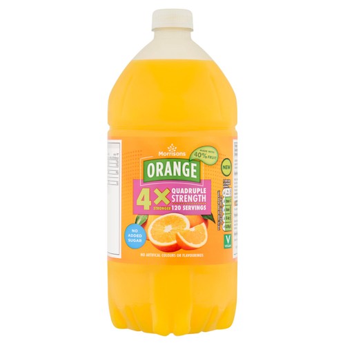 Morrisons Orange Quadruple Strength Squash