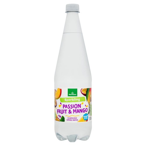 Morrisons Sparkling Passion Fruit & Mango Flavoured Spring Water 
