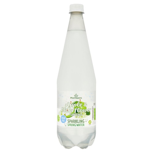 Morrisons Sparkling Apple & Elderflower No Added Sugar Spring Water