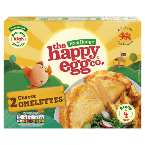 The Happy Egg Co. Free Range 2 Cheese Omelettes 200g