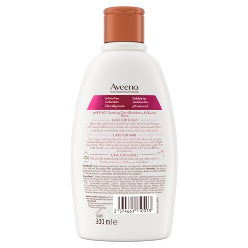 Aveeno Blackberry & Quinoa Shampoo 300ml thumbnail 2
