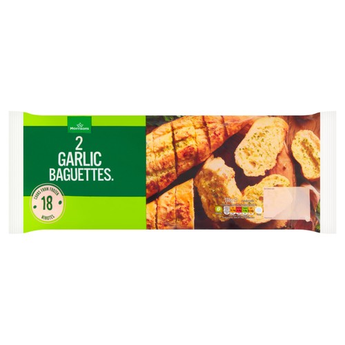 Morrisons 2 Garlic Baguettes