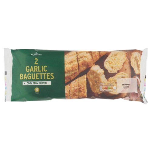 Morrisons 2 Garlic Baguettes thumbnail 2