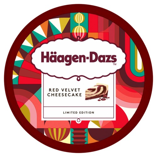 Haagen Dazs Red Velvet Cheesecake Ice Cream  thumbnail 2