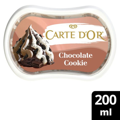 Carte D'Or Chocolate Cookie Mini Indulgence Ice Cream Tub 200ml