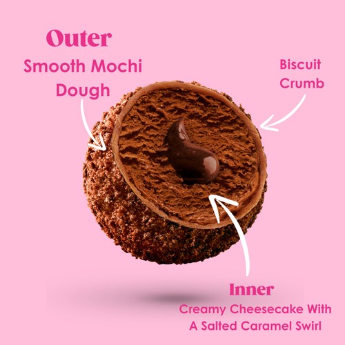 Little Moons Belgian Chocolate & Salted Caramel Cheesecakes Mochi thumbnail 5