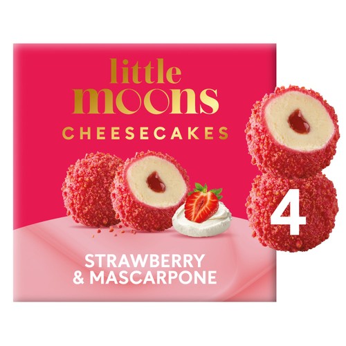 Little Moons Strawberry & Mascarpone Cheesecakes Mochi