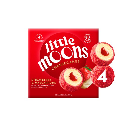 Little Moons Strawberry & Mascarpone Cheesecakes Mochi thumbnail 2