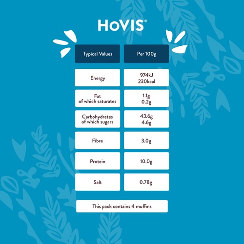 Hovis White Longlife Muffin  thumbnail 3