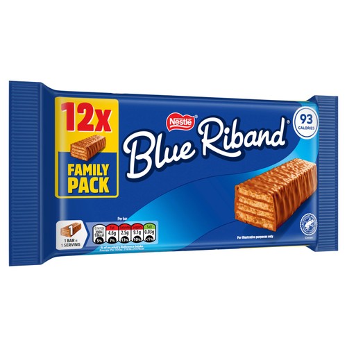Blue Riband Milk Chocolate Wafer Biscuit Multipack 12 Pack thumbnail 2