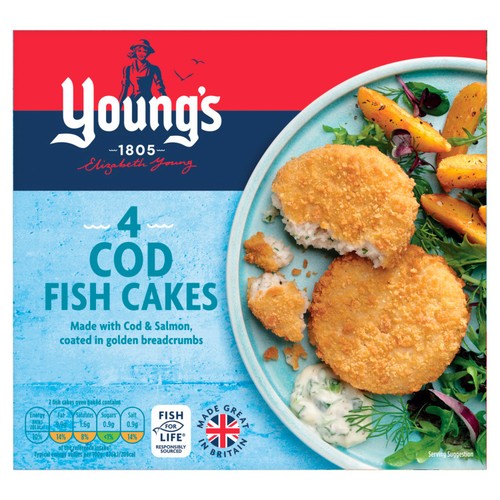 Young's 4 Cod Fishcakes 