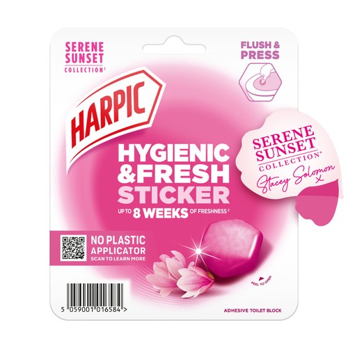 Harpic Hygienic & Fresh Sticker Blossom   4 pack