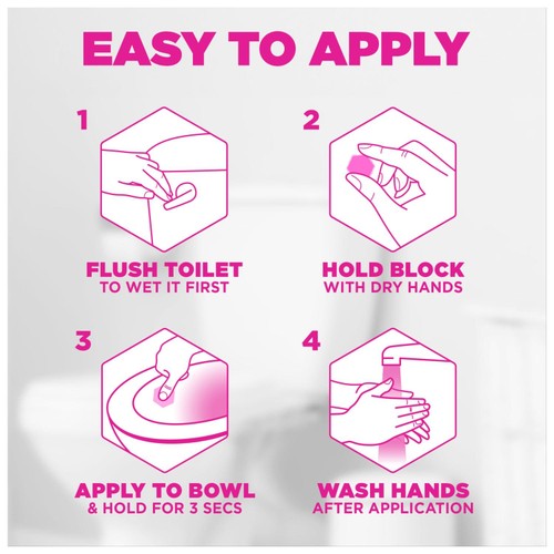 Harpic Hygienic & Fresh Sticker Blossom   4 pack thumbnail 6