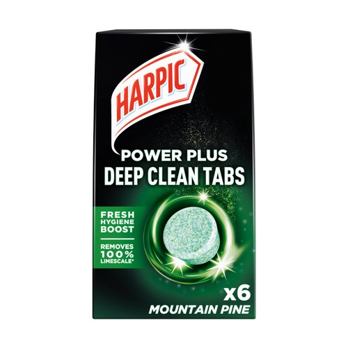 Harpic Mountain Pine Powerplus Deep Clean Tabs   6 Pack