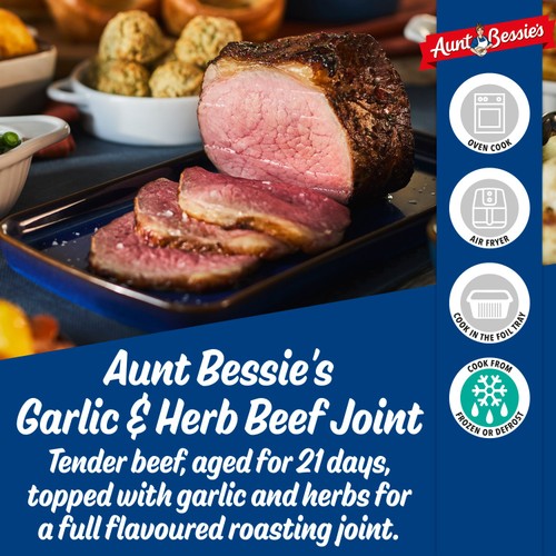 Aunt Bessie's Garlic & Herb Beef Joint 550g thumbnail 4