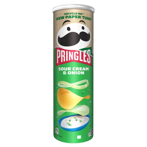 Pringles Sour Cream & Onion Crisps 185g thumbnail 2