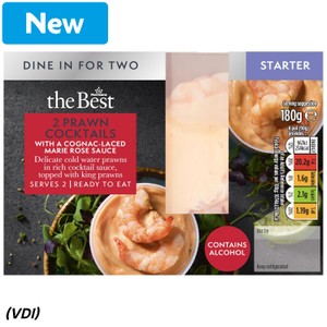 (VDI) Morrisons The Best 2 Prawn Cocktails With Marie Rose Sauce 180g