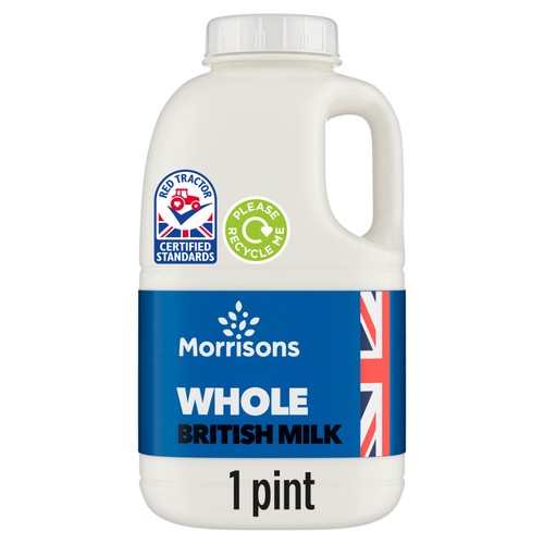 Morrisons Whole British Milk 1 Pint
