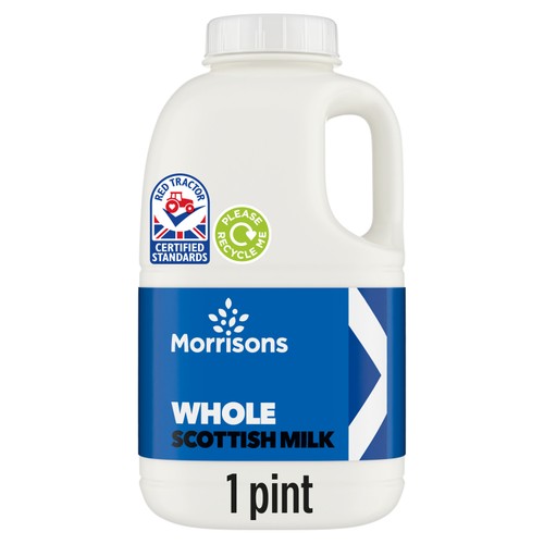 Morrisons Scottish Milk Whole 1 Pint