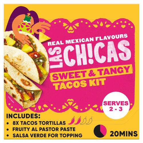 Las Chicas Mexican  Sweet & Tangy Tacos Kit 296g thumbnail 4