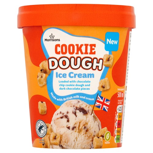 Morrisons Cookie Dough Ice Cream 
