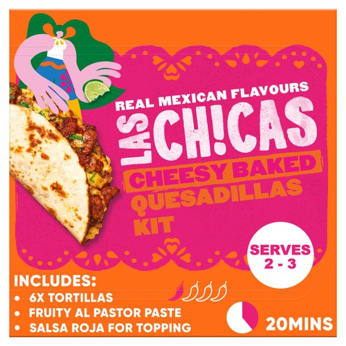 Las Chicas Mexican Cheesy Baked Quesadillas Kit 296g thumbnail 4
