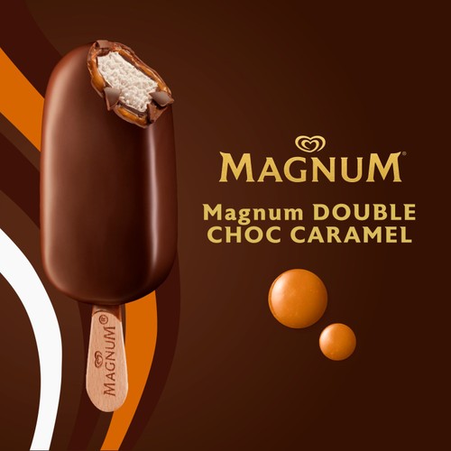 Magnum Mini Double Chocolate & Double Caramel Ice Cream Sticks 6 x 55ml thumbnail 3