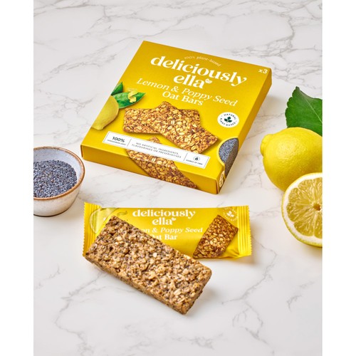 Deliciously Ella Lemon & Poppy Seed Oat Bars thumbnail 3