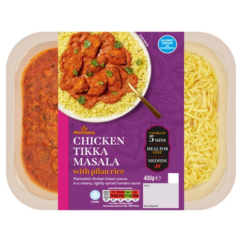 Morrisons Chicken Tikka Masala & Rice  thumbnail 2
