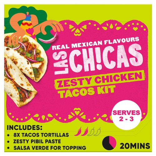 Las Chicas Mexican Zesty Chicken Tacos Kit  296g thumbnail 2