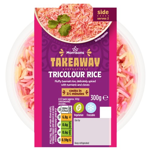 Morrisons Takeaway Tricolour Rice thumbnail 2