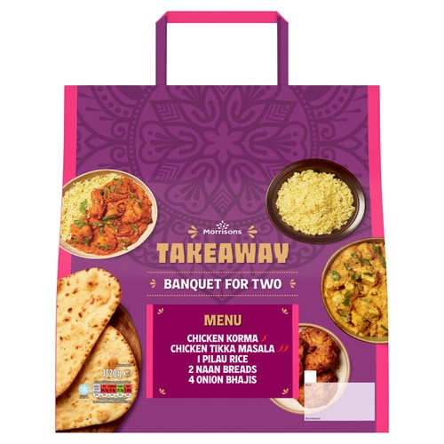Morrisons Takeaway Banquet For Two- Chicken Korma & Chicken Tikka Masala thumbnail 2