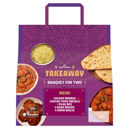 Morrisons Takeaway Banquet For Two- Chicken Madras & Chicken Tikka Masala thumbnail 2