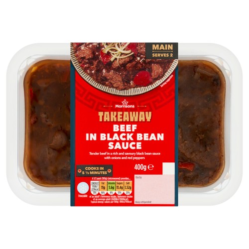 Morrisons Takeaway Beef In Black Bean Sauce   400g thumbnail 2