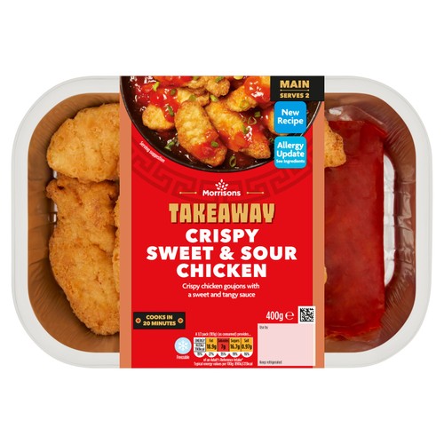 Morrisons Takeaway Crispy Sweet & Sour Chicken   400g thumbnail 2