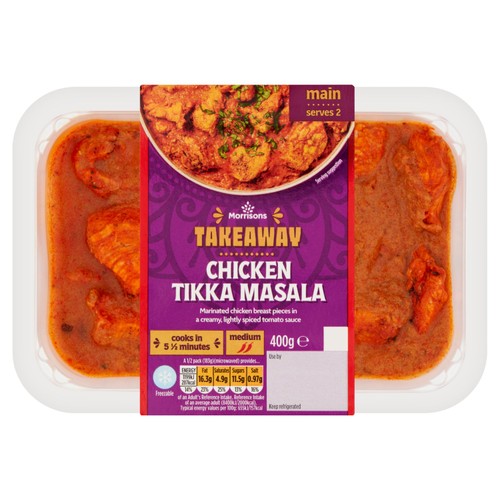 Morrisons Takeaway Chicken Tikka Masala   400g thumbnail 2