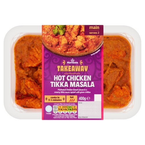 Morrisons Takeaway Hot Chicken Tikka Masala   400g thumbnail 2
