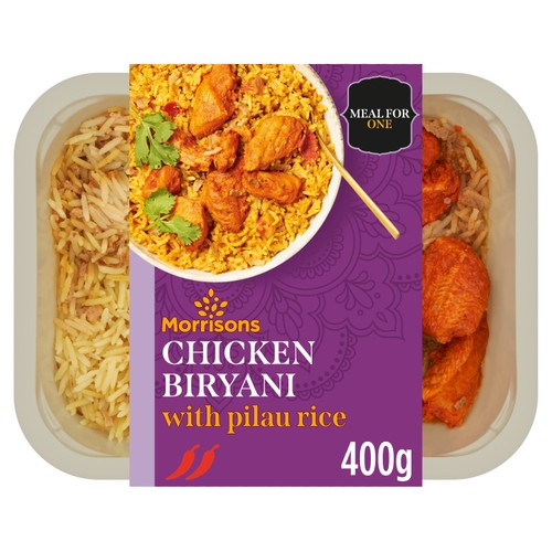 Morrisons Chicken Biryani With Pilau Rice thumbnail 2