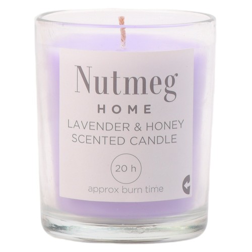 Nutmeg Home Lavender & Honey Scented Candle