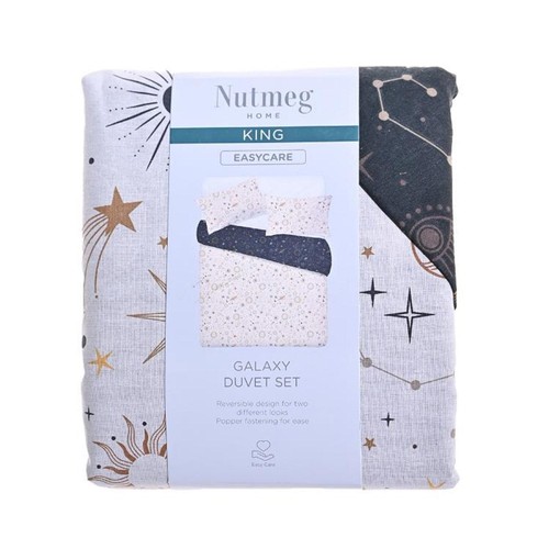 Nutmeg Home Easy Care Galaxy Duvet Set King