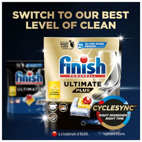 Finish Ultimate Lemon Dishwashing Tablets  thumbnail 4