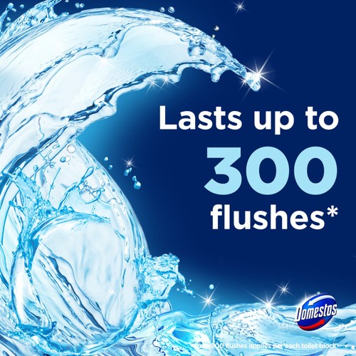 Domestos Power 5 Toilet Rim Block Ocean 2x 50g thumbnail 3