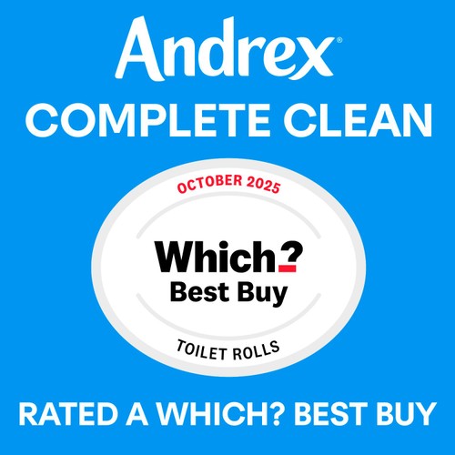 Andrex Complete Clean Toilet Tissue 12 Rolls thumbnail 2