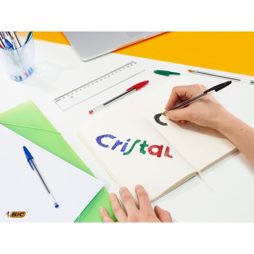 Cristal Blue Bic Pens   4 pack thumbnail 2