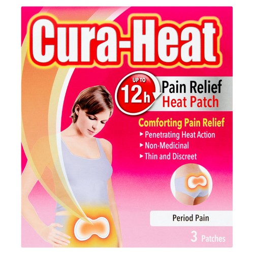 Cura-Heat Period Pain Heat Patches 12 hours