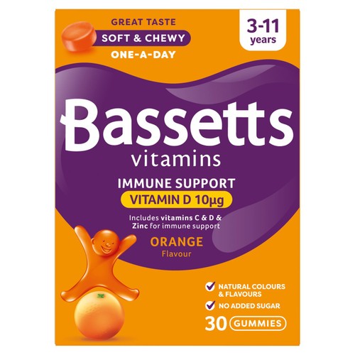Bassetts Vitamins Immune Support 3-11 Years Orange 30s