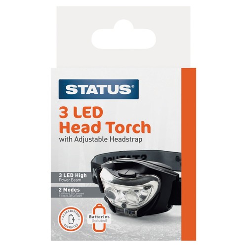 Status 3 LED Head Torch
