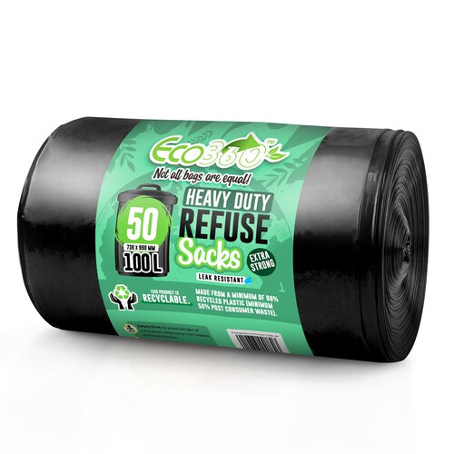 Ecobag 100L Heavy Duty Refuse Sacks