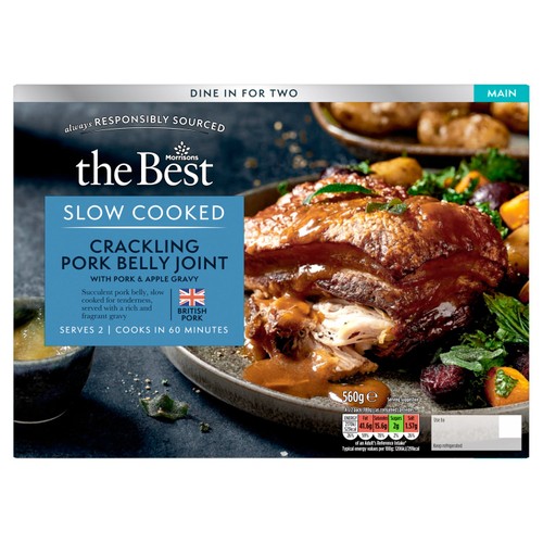 Morrisons The Best Crackling Pork Belly Joint with Pork & Apple Gravy 560g