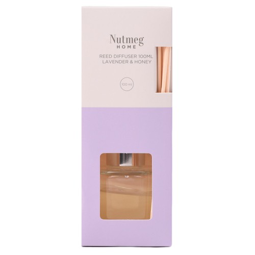 Nutmeg Home Reed Diffuser Lavender & Honey   100ml